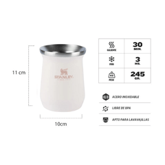 Combo de Termo Nueva Generacion y Mate Rosa + Bombilla Común