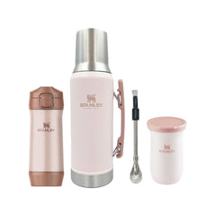 Combo Termo Stanley Mate System con Yerbera Mate de 200 ML y Bombilla Común
