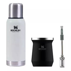 Kit Termo Adventure 1 Litro, Mate Y Bombilla Stanley Spring