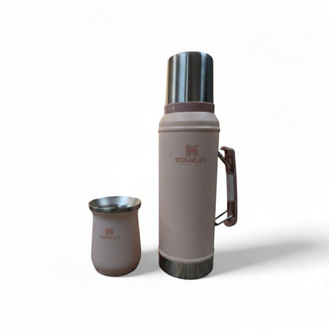 Combo Termo Nueva Generacion de 950ml y Mate Rosa Stanley