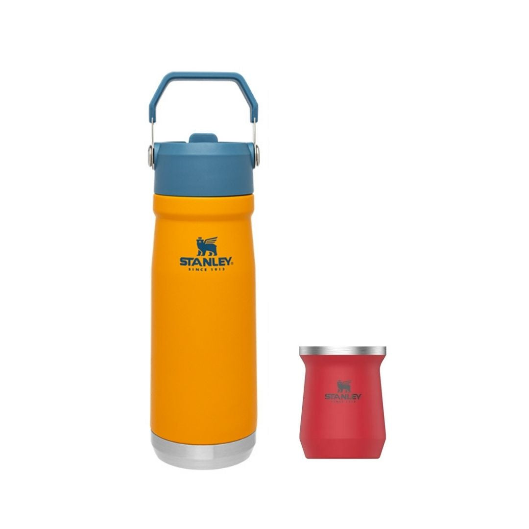 Stanley Termo Clasico Acero Inox 1L Naranja 24 h Caliente y Frio