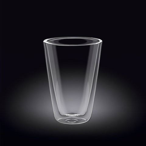 Vaso doble pared300 ml, thermo glass, Wilmax
